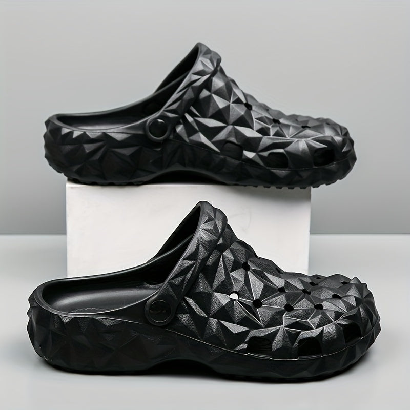 Men's Platform Clogs Hollow Out Non Slip Garden Shoes
