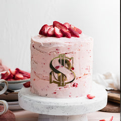 Happy Birthday Cake Insert Plate Decoration