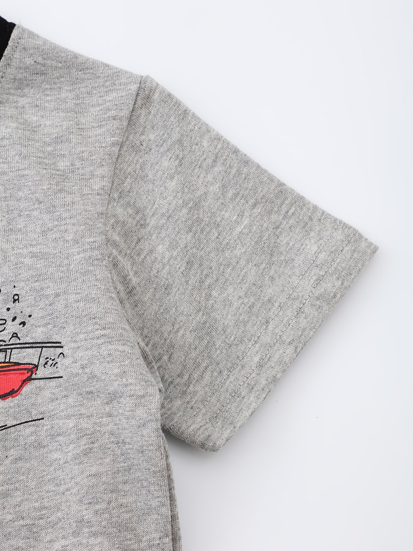 Boys Racing Cars Pajamas Set Short Sleeves Crew Neck Casual Homewear