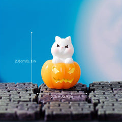 Halloween Crystal Accessory Faceless Ghost Pumpkin Resin Trinket