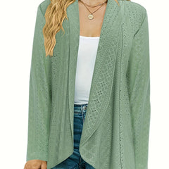 Eyelet Embroidered Cardigan Long Sleeve