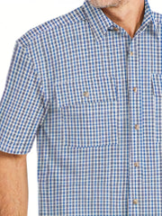 Plaid Print Short Sleeve Shirt Men s Casual Summer Top