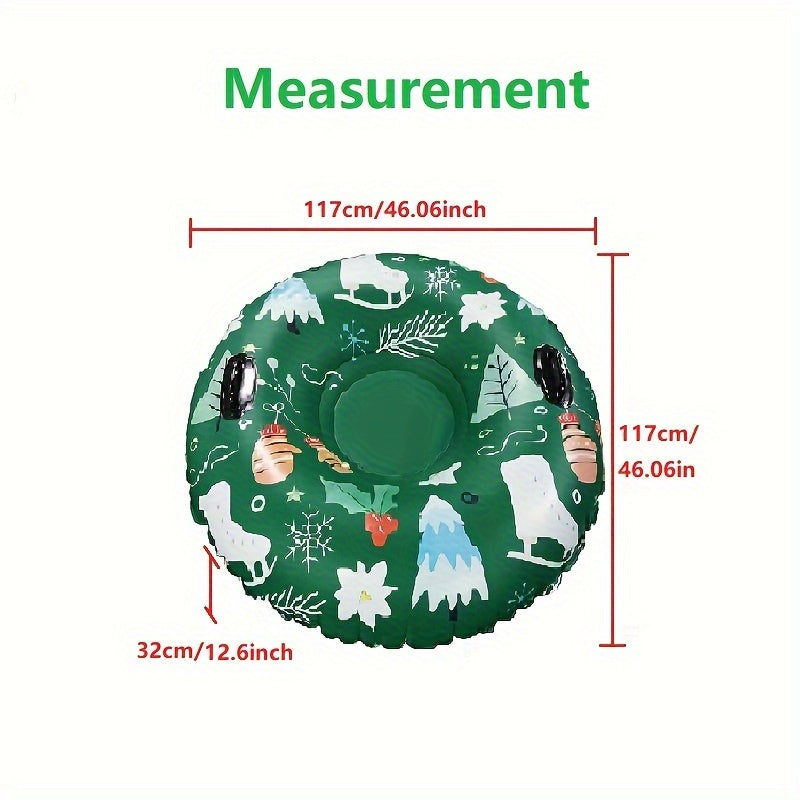 Christmas Style PVC Skiing Ring Inflatable Skiing