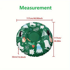 Christmas Style PVC Skiing Ring Inflatable Skiing