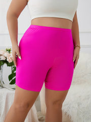 High Waisted Skinny Biker Shorts
