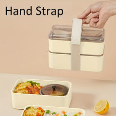 Rectangle Divided Microwave Lunch Box with Insulated Bag and Cutlery