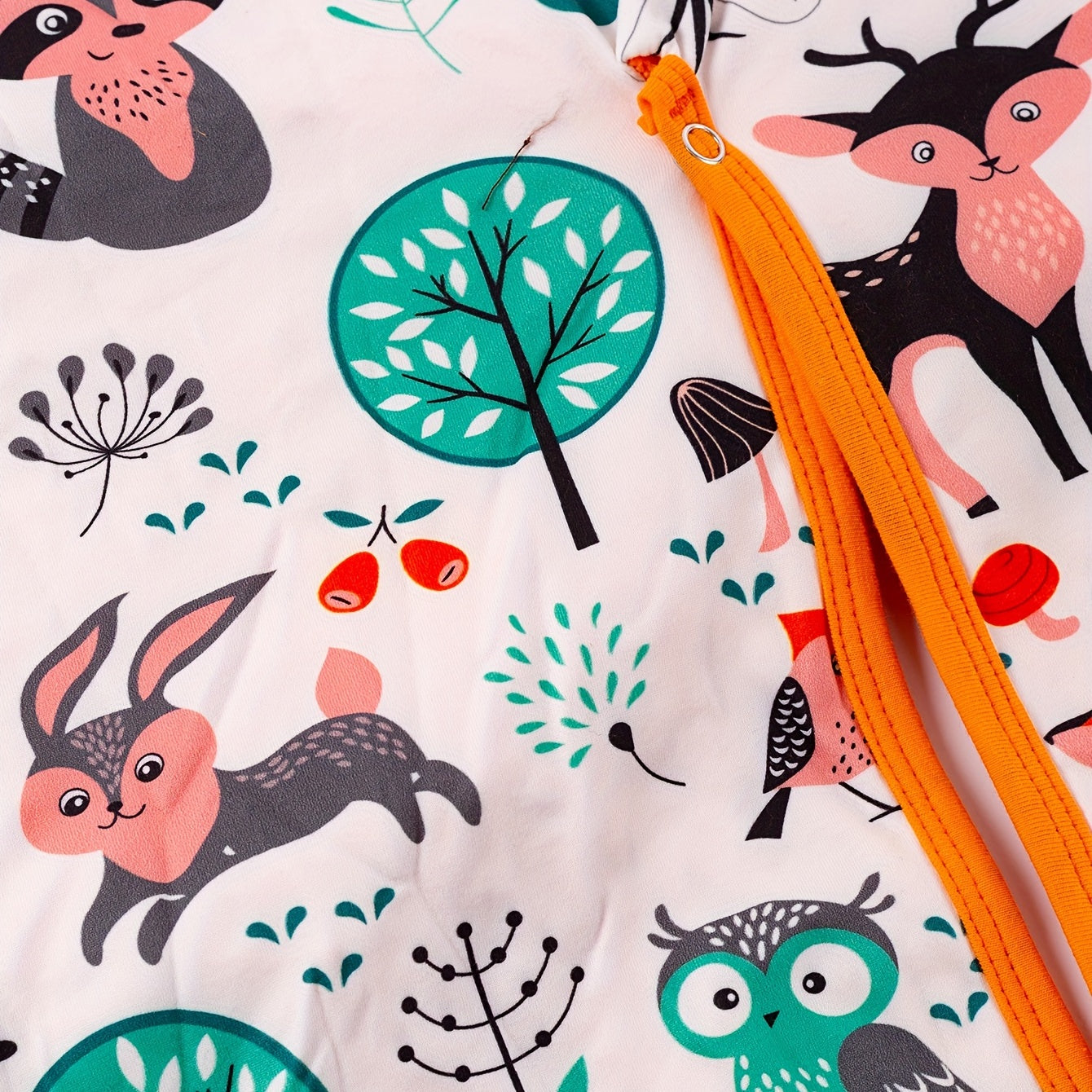Girls Seat Sunshade Forest Animals Print