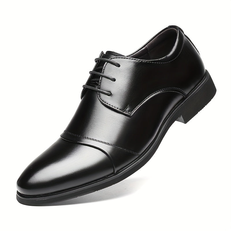 Men's Derby Shoes Lace up Front Dress Shoes For Men Business Formal Wedding Tie