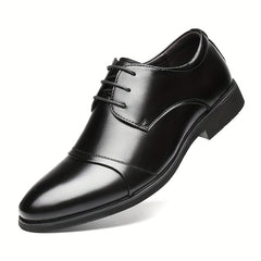Men's Derby Shoes Lace up Front Dress Shoes For Men Business Formal Wedding Tie