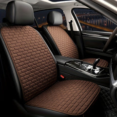 Universal Size Flax Linen Car Seat Cover Set