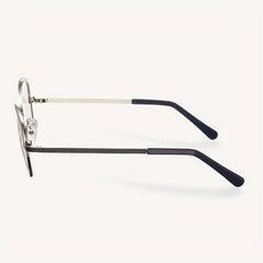 Men's Half Frame Blue Light Blocking Glasses Anti UV Ray