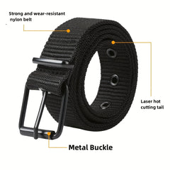 Men's Nylon Pin Buckle Jeans Belt