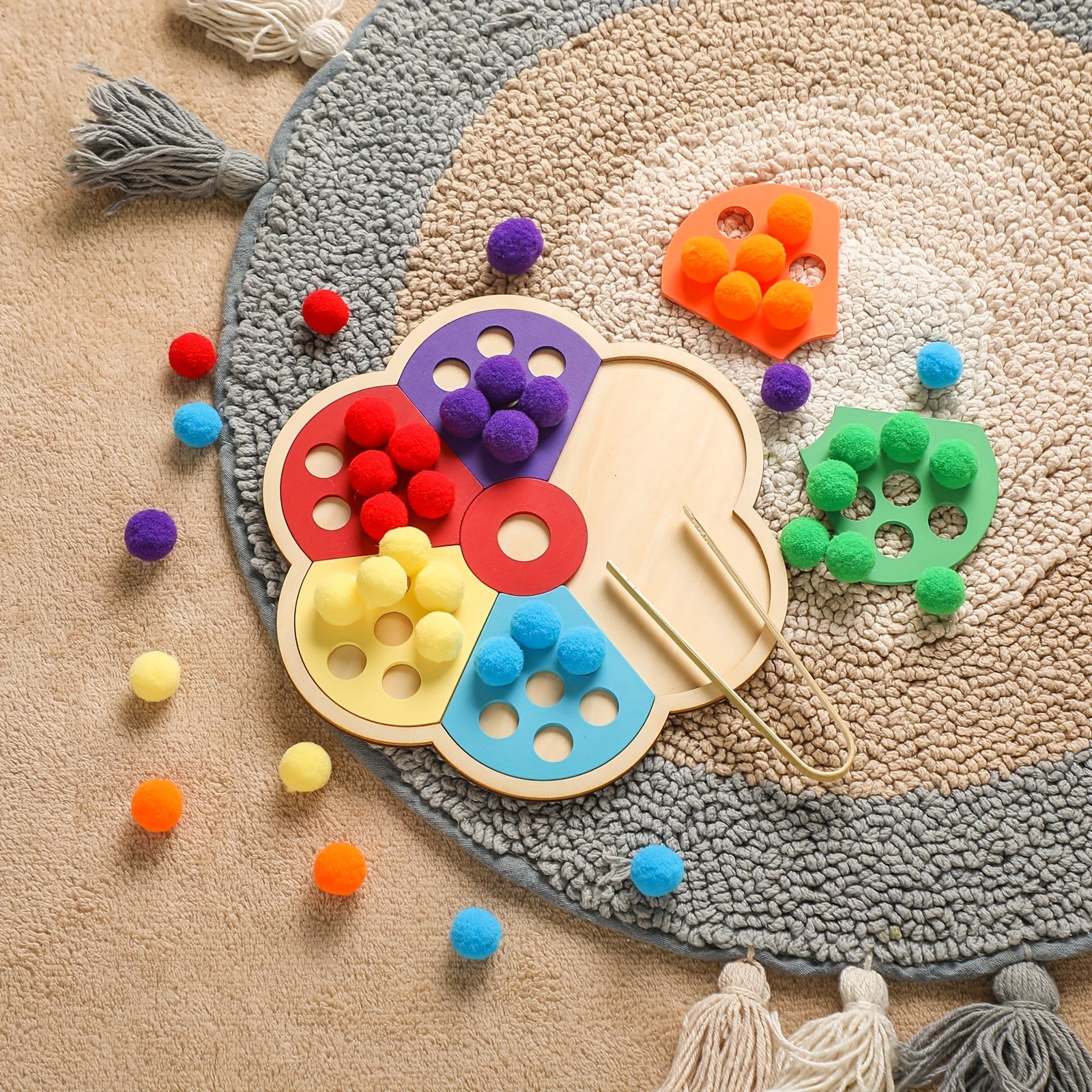 Flower Rainbow Board Toy Exercise Hand Movement Halloween Christmas Gift