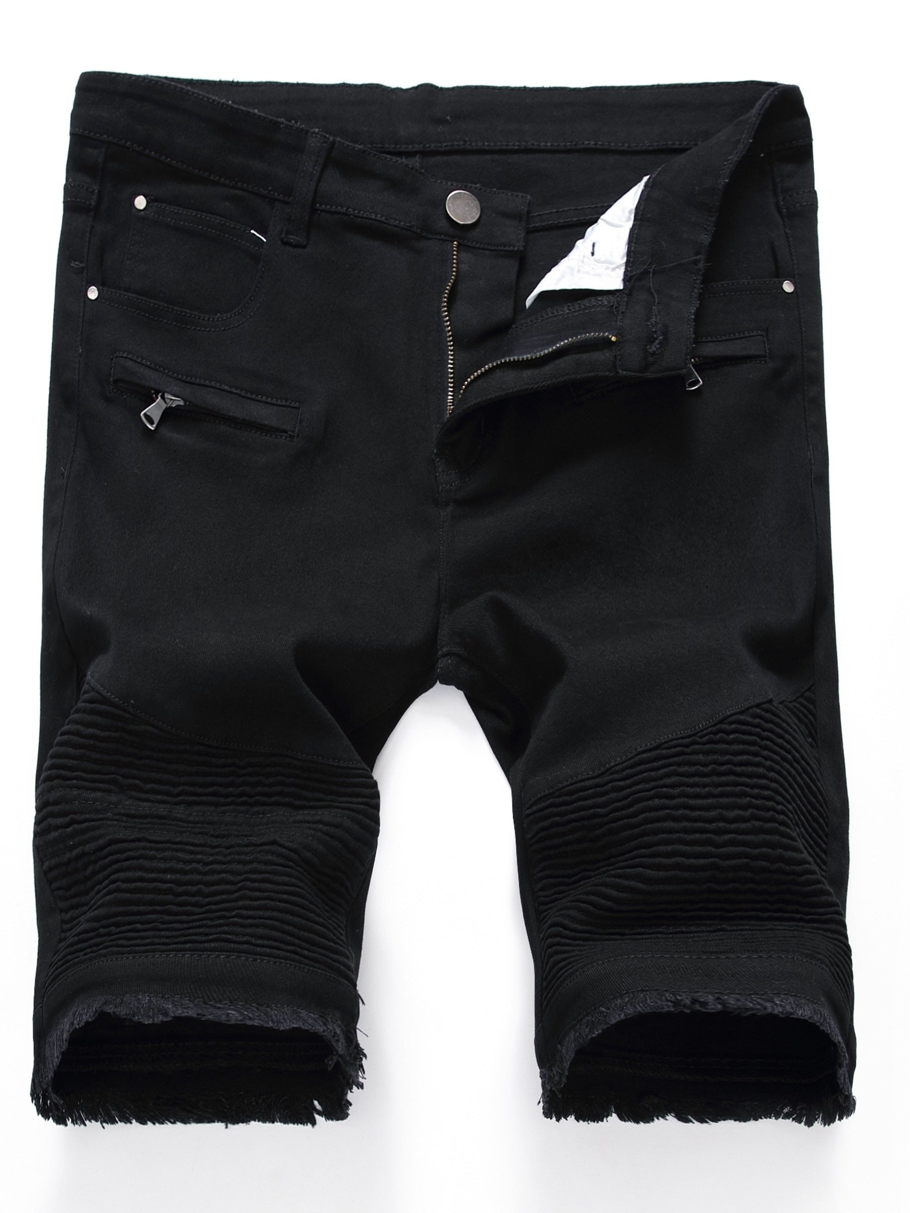 Men's Casual Denim Shorts with Pockets