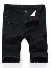Men's Casual Denim Shorts with Pockets