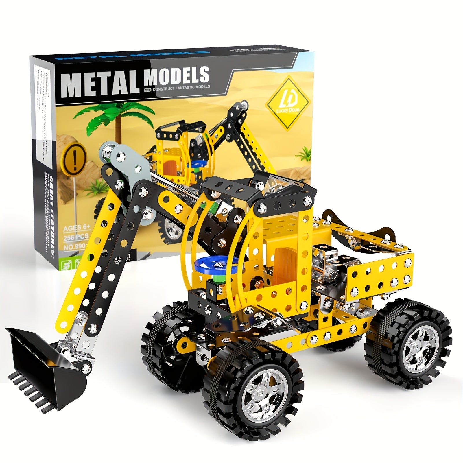 256pc Metal Construction Model Kit Building Blocks DIY Educational