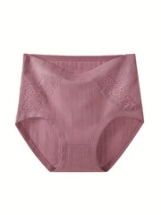 5 Pack Plus Size Lace Ribbed Underwear Set for Women