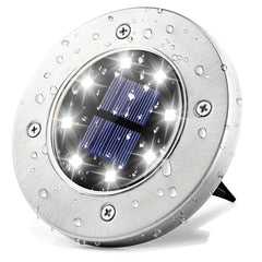 8 LED Solar Ground Lights Outdoor Waterproof Solar Floor Lights Garden Lights