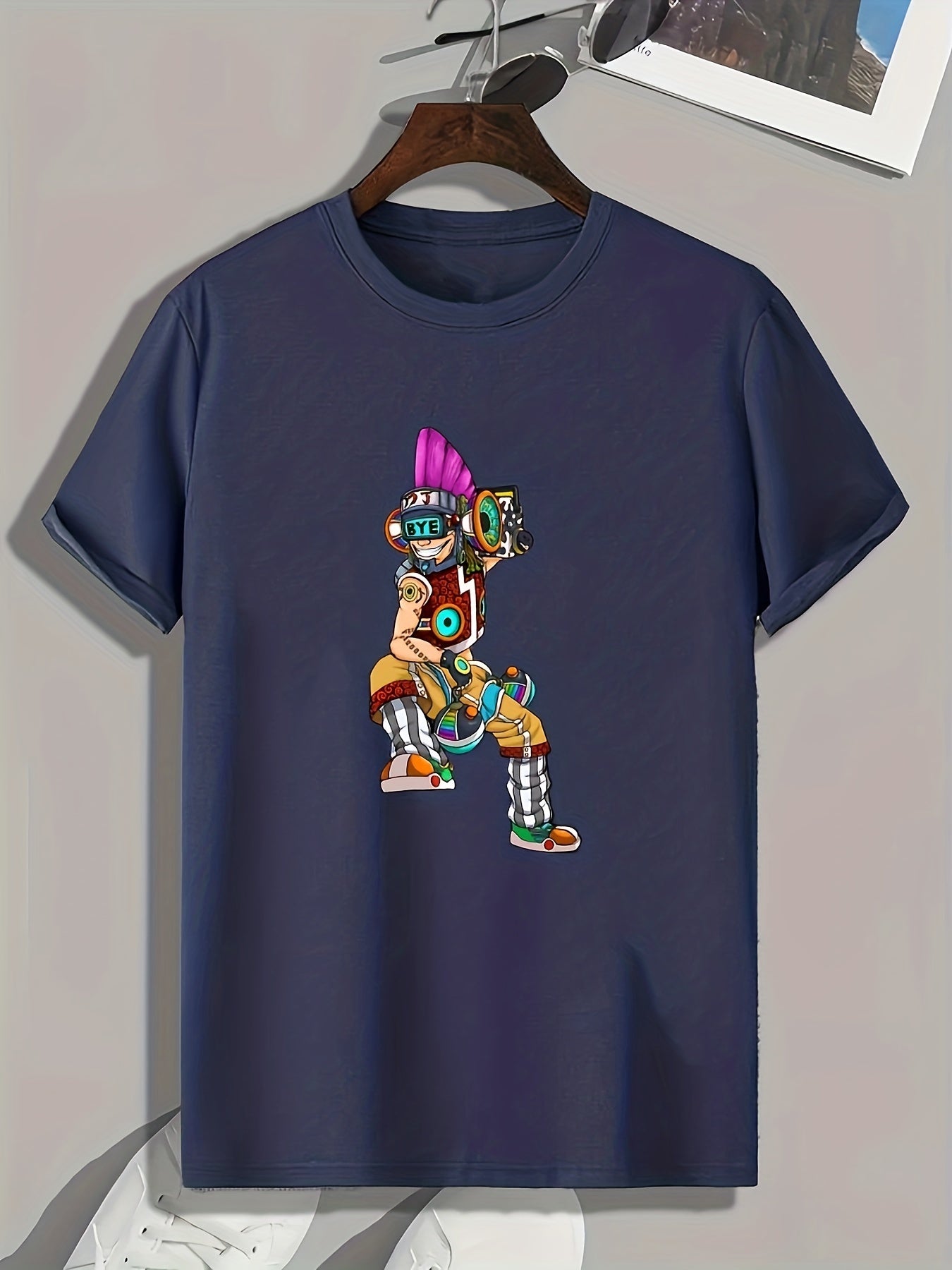 Anime Print Men's Graphic T-shirt Casual Comfy Tees For Summer