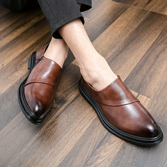 Men's Zipper Formal Shoes Non Slip Business Wear