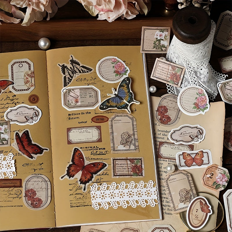 45 Retro Flower Art Fresh Notes DIY Decorations