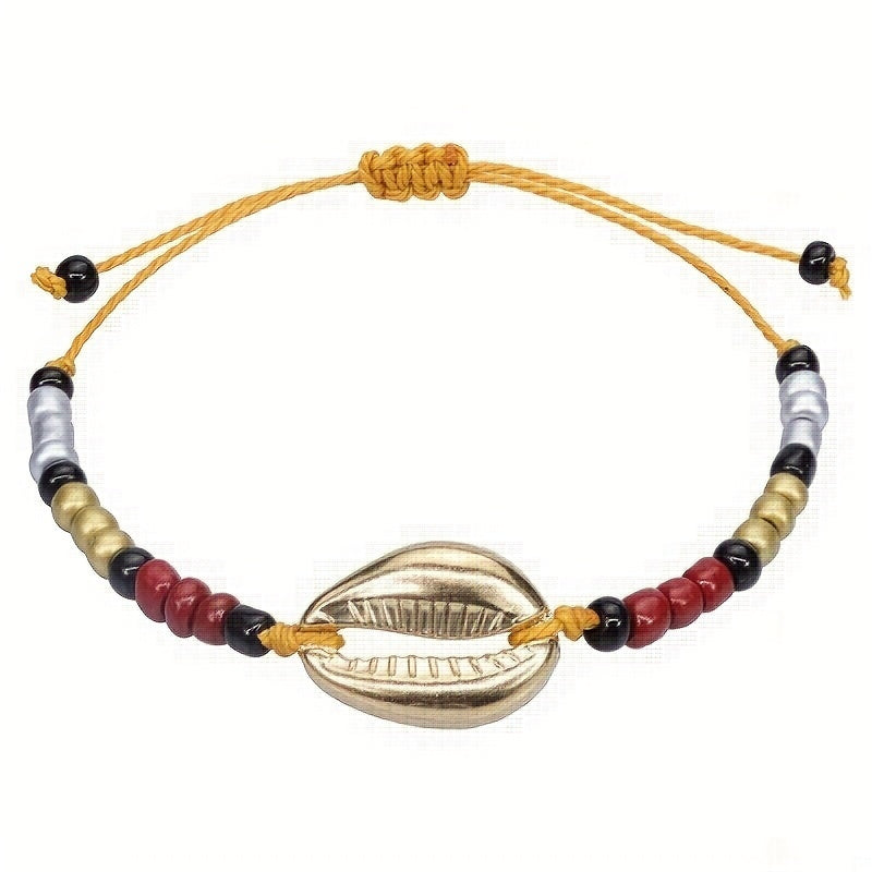 Colorful Acrylic Shell Bracelet with Beads for Girls