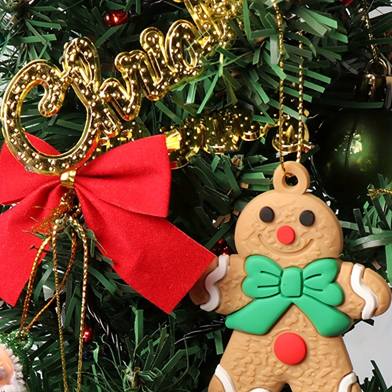 Gingerbread Man Christmas Ornament DIY Scene Pendant Gift