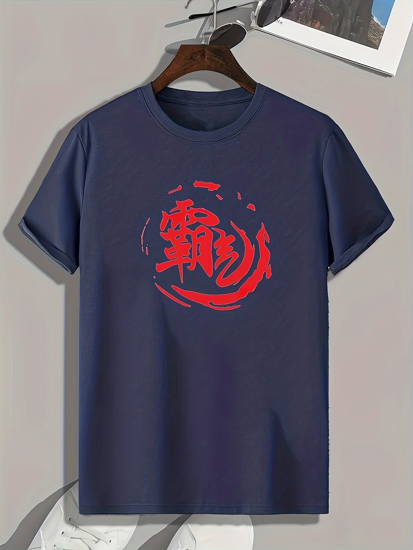 Chinese Print Men's Graphic T shirt Casual Comfy Tees For Summer