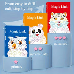 1 Book of 44pcs Complex Patterns Drawing Book