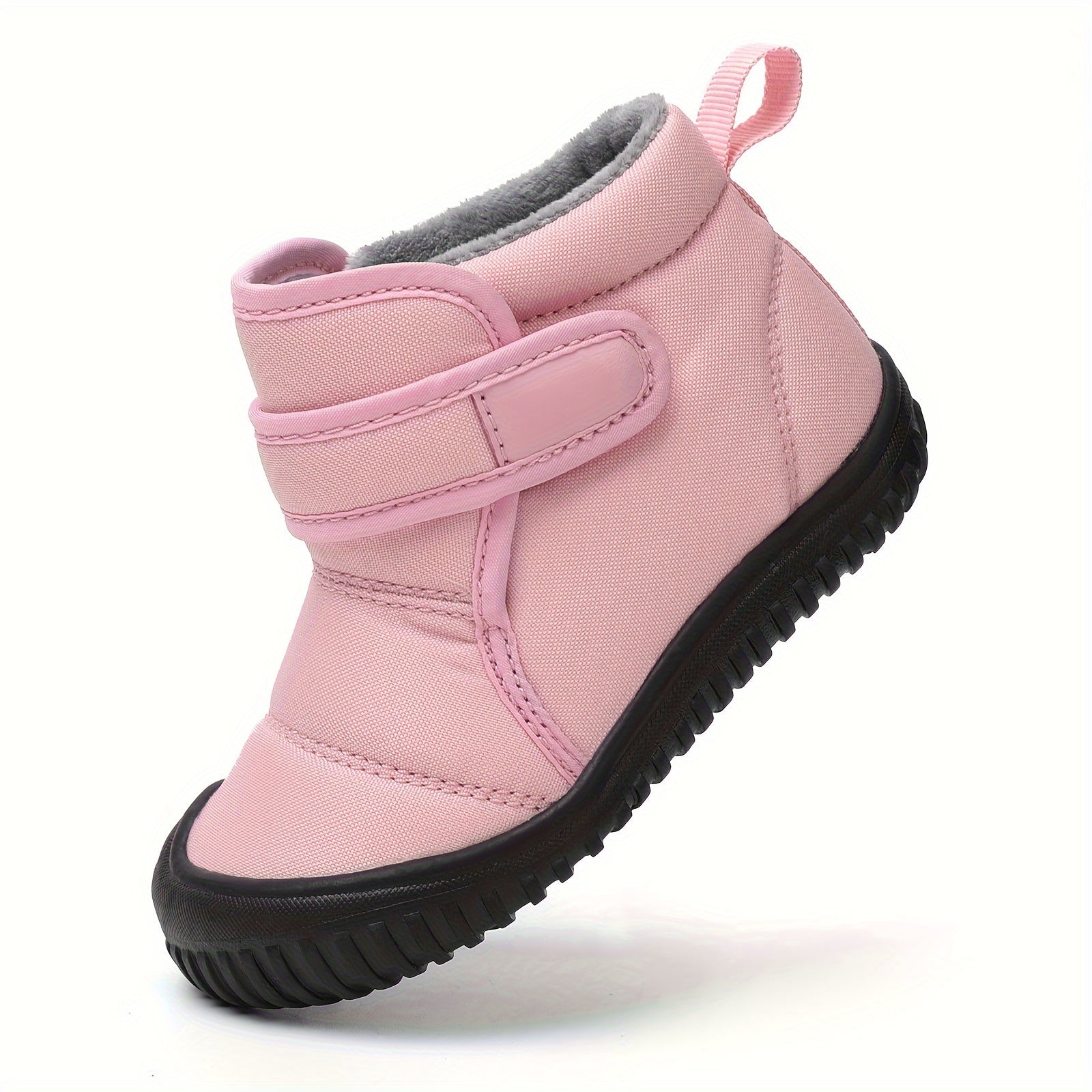 Girl's Warm Snow Boots Cozy Fleece Lined Non-slip Ankle Boots