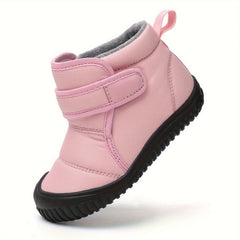 Girl's Warm Snow Boots Cozy Fleece Lined Non-slip Ankle Boots