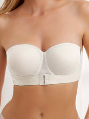 Strapless Push Up Bra Front Buckle Invisible Lingerie