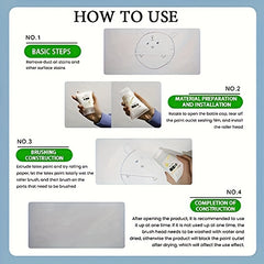 Wall Repair Kit Self Brush Paint Roller - Quickly Fix Cracks Gaps Graffiti
