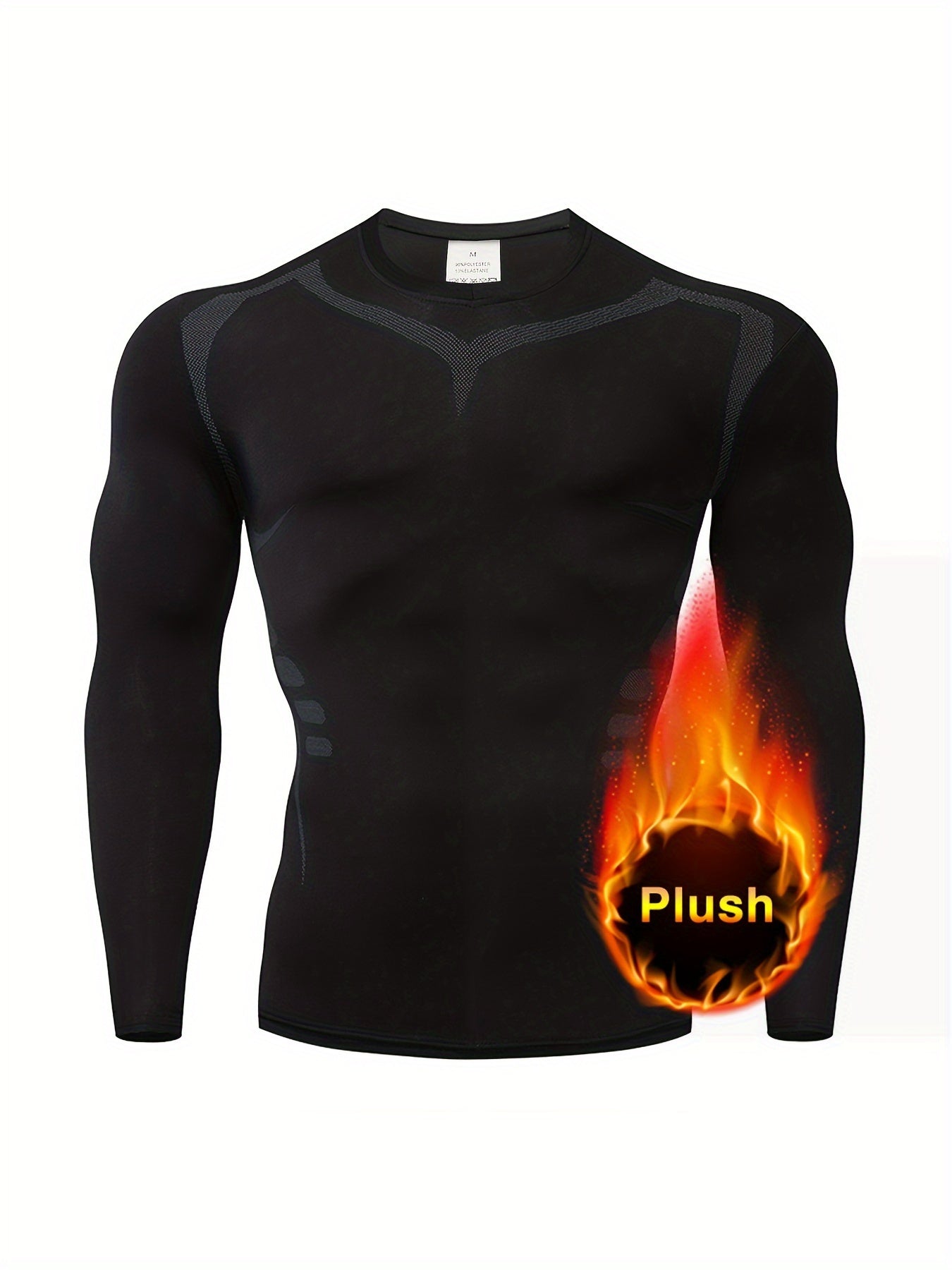 Men's Compression Long Sleeve Athletic Baselayer Undershirt for Cold Weather