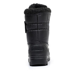Boy's Warm Fleece Snow Boots High Top Cozy Non slip Plush Outdoor Hiking Shoes