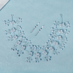 Crystal & Faux Pearl Hair Band Bridal Wedding Headwear