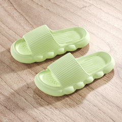 Women's Platform Cloud Slippers Open Toe Non-slip Bathroom Shoes