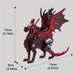 Dragon Model Kit Metal Puzzle Mechanical Dragon Assembly Toy DIY Craft Hobby Kit