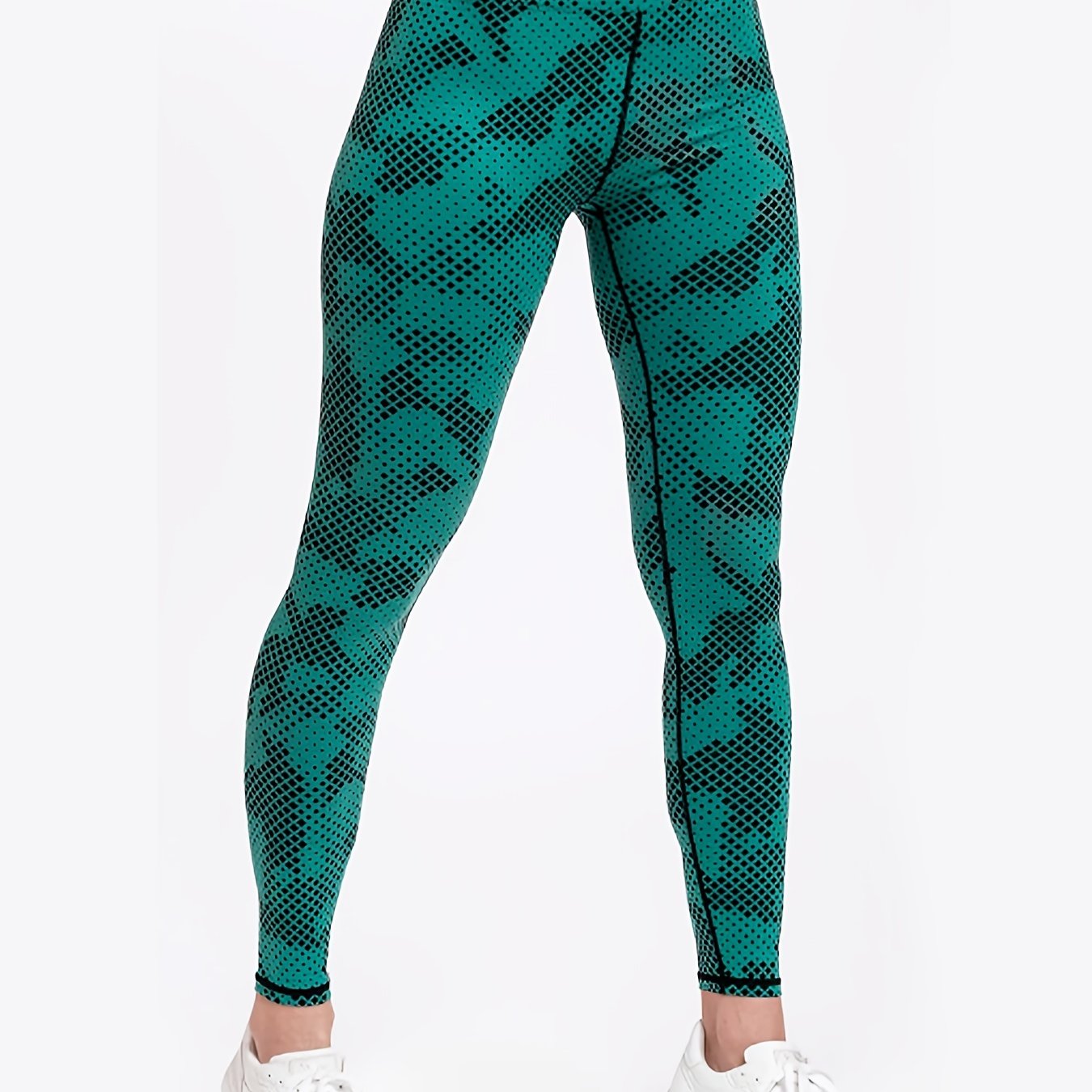 Graphic Print Butt Lifting Leggings High Waisted Gym Pants