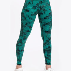 Graphic Print Butt Lifting Leggings High Waisted Gym Pants