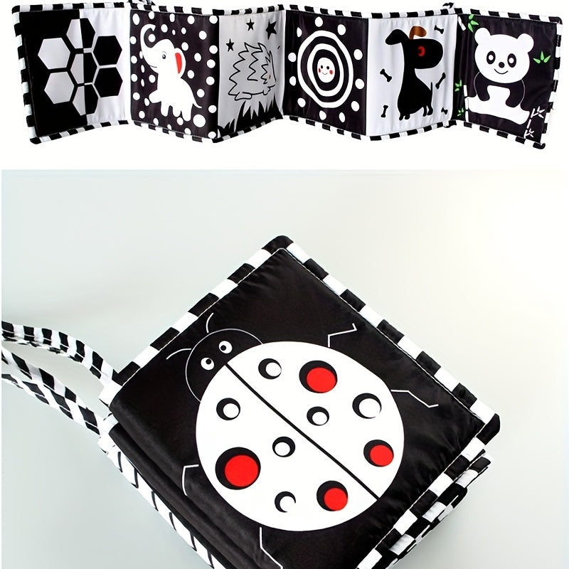 High Contrast Sensory Cloth Book for Babies