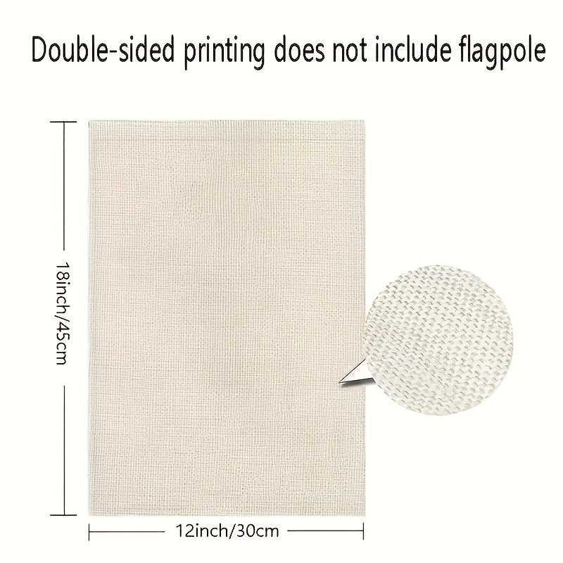 Heart Pattern Double Sided Garden Flag for Valentine Party Decor