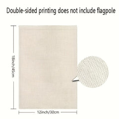 Heart Pattern Double Sided Garden Flag for Valentine Party Decor