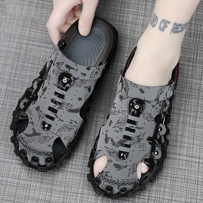 Men's Non Slip Sandals Wear resistant Comfy Beach Shoes Summer