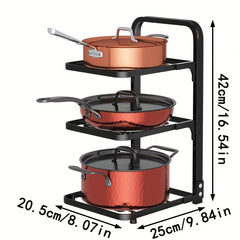 Kitchen Storage Rack for Pots and Pans - Sink Cabinet Organizer