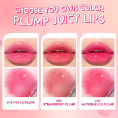 24K Golden Lip Glaze Moisturizing Lip Gloss Dry Flower Jelly Lip Glaze