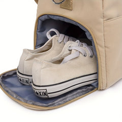 Nylon Letter Pattern Duffel Bag Short Trip Luggage Bag