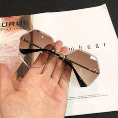 Polygon Gradient Lens Sunglasses UV400