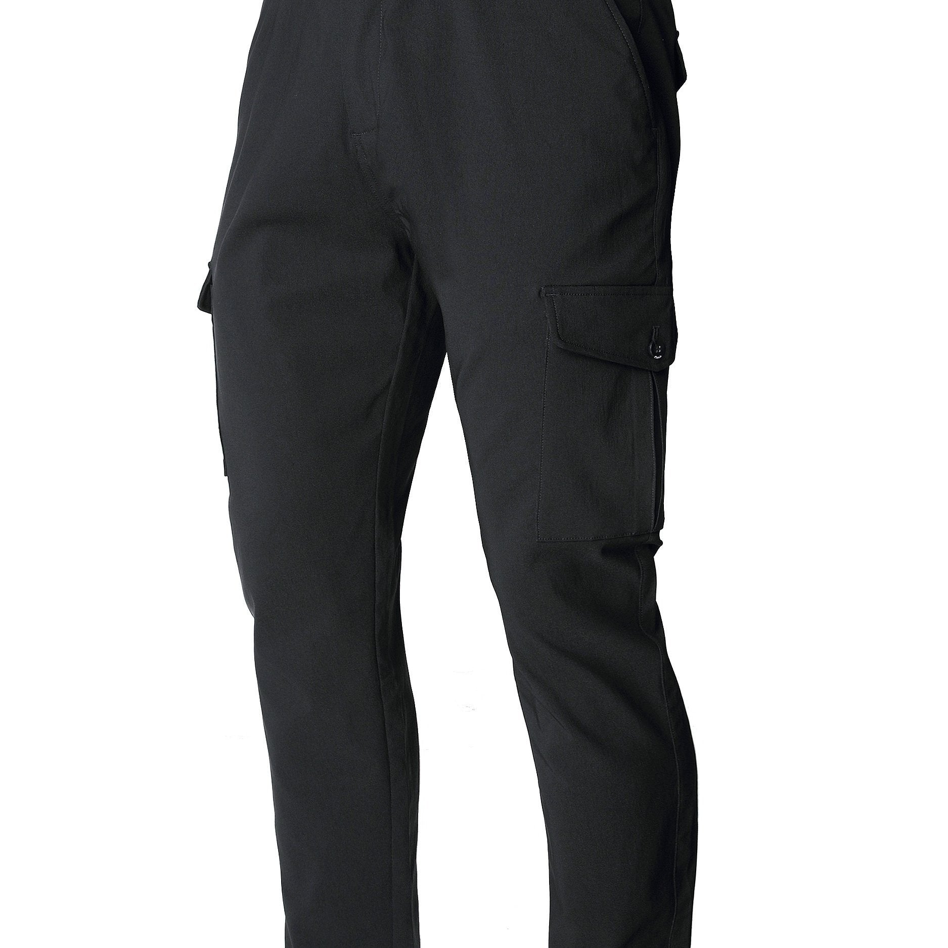 Men's Street Style Cargo Pants with Classic Pockets, Medium Stretch