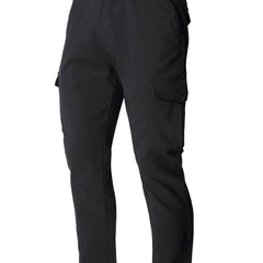 Men's Street Style Cargo Pants with Classic Pockets, Medium Stretch